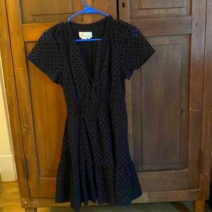 Anthropologie, Somerset Mini Dress, Black Eyelet, Good condition, Size Small